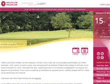 Tablet Screenshot of golfclubveldzijde.nl